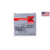 12 Gauge, 9 pellet, 2 3/4" - Winchester SUPER-X, 00 Buckshot, Box of 25 - *Good* Condition