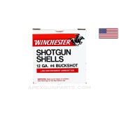 12 Gauge, 27 pellet, 2 3/4" - Winchester Law Enforcement #4 00 Buckshot, Box of 25 - *Good* Condition 