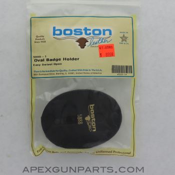 Boston Leather Badge Holder, Oval *NEW*