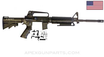 M4 Parts Kit, 16" Bushmaster upper, Full Auto, Adjustable Stock, 5.56x45 NATO *Good* ONE-OFF 