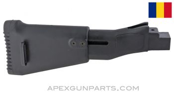 AKM / AK-47 Recoil Reducing Buttstock, Black Polymer, Romanian, *NOS* 