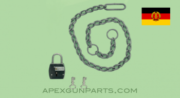 East German Volkspolizei (Police) Wrist Breaker Chains, Type 2, With Lock, Steel *Good*