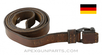 MP 40 Sling, Brown Leather, Marked, *Very Good* 