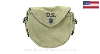 Thompson SMG 50rd Drum Pouch, Green Canvas *NEW*