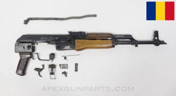Romanian "Screw" AKM Pistol Parts Kit, Original 16" Populated Barrel, Slant Brake, 7.62x39 *Good*