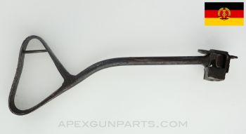 East German AK Side Folding Stock w/ Rear Trunnion, Rubber May Be Missing / Incomplete *Fair*