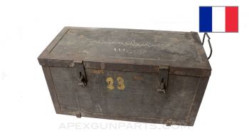Hotchkiss 1922 Armorer Spare Parts and Tools Chest, w/ Inserts, Empty, Turkish Marked *Good*