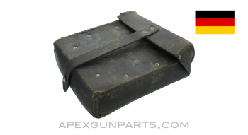 German WWII MG 34 Gunner Tool Pouch, Leather, NO Tools, *Fair* 
