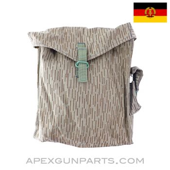 East German Gas Mask Bag, Rain Drop Pattern, USED