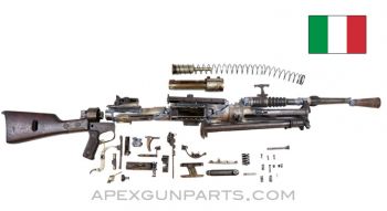 Breda M30 LMG Parts Kit w/Cut Barrel & Receiver Pieces, Italian 6.5x52mm, *Good* 