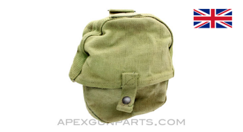 Lewis Gun Magazine Pouch, WWII, OD Green Canvas, South African Made *Good*