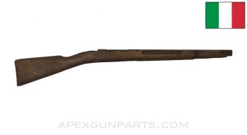 Italian Carcano M38 Short Rifle Stock, 34..5", w/ Buttplate, Wood *Fair*