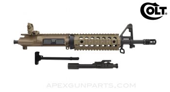 Colt M4 COMMANDO Upper Assembly, w/ Bolt Carrier Assembly & Charging Handle, MBUS Sight, TROY Rail, 11.5" Chrome Lined Barrel, RO933PG-FDE, 5.56X45 *NEW in BOX* 