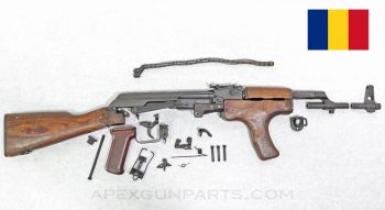 Romanian M63 AKM Parts Kit, Dated 1965, Laminated Wood Stock & Forward Grip, 7.62X39 *Very Good* 