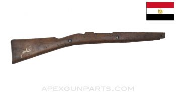 Egyptian Carcano M91/38 Cavalry Carbine Stock, 16.5" Cracked, Wood *Fair*