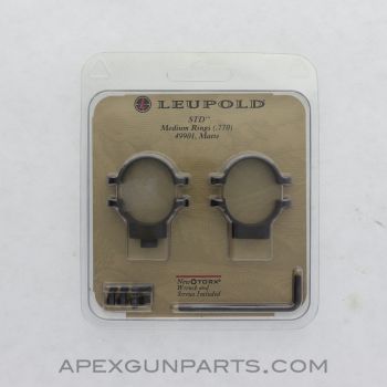 Leupold STD Scope Rings, 49901, Medium, Black *NEW*