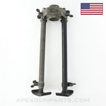 1918A2 BAR Bipod, 2 Piece Head, w/ Early Style Legs *Excellent* 