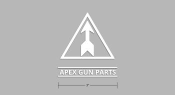 APEX Gun Parts Russian Factory Window Sticker, 3"x3", White Vinyl