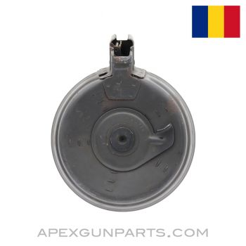 AK-47 Magazine, 75rd Drum, Romanian Military Issue, Project / Parts Grade, 7.62x39 Sold *AS IS* 