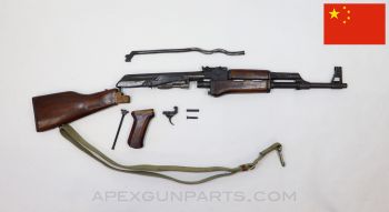 Chinese AK-47 Parts Kit w/ Original Chrome Lined Populated Barrel, Matching, 7.62x39 *Very Good*