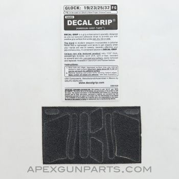 Decal Grip Enhancer Glock 19 w/ Finger Grooves, Decal Grip G19-FG *NEW*