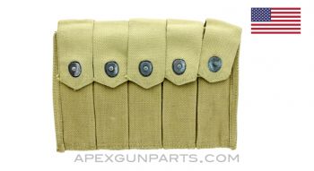 Thompson SMG 5 (20rd) Magazine Divided Pouch, *Very Good* 
