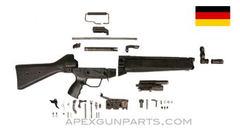 HK33 Rifle Parts Set, Black Polymer Furniture, .223 / 5.56 *Good* 