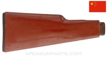 Chinese AK-47 Buttstock, Light Brown Phenolic, Cracked