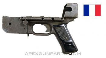 French MAT-49 Project Lower Receiver, W/ Trigger Group & Pistol Grips, W/O Grip Safety *Fair* 