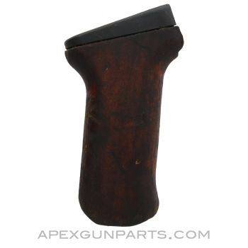 Romanian AK-47 / AKM Wooden Pistol Grip with Metal Ferrule, Early Issue *Fair* 