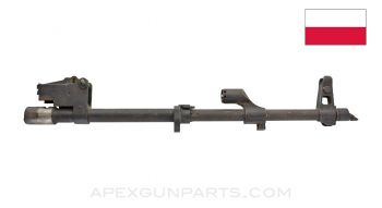 Polish AK-47 / AKM Barrel Assembly, 16", Chrome Lined, Cold Hammer Forged w/Slant Brake *Fair / Pitted* 