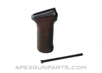 Romanian RPK Early Wooden Pistol Grip with Metal Ferrule, *Fair* 