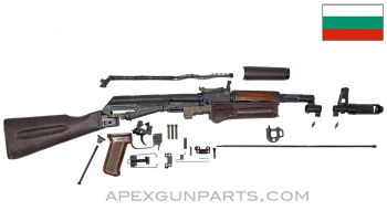 Bulgarian AK-74 Parts Kit, Plum Polymer Furniture, Russian Trunnion, 5.45x39 *Very Good* 
