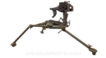 MAG58 / M240 Steel Tripod w/Custom Adapter for Socket, Browning .30cal / .50cal Israeli Combo Cradle w/Can Holder  *Good*  