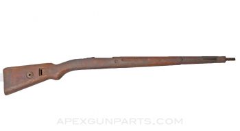 G24T Mauser Stock, 37.5", Waffen Marked, Czech Blank, w/ Bayonet Lug & Buttplate, WW2 Issue *Good*