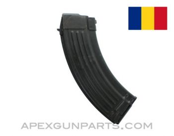 AK-47 Magazine, 30rd Steel, 7.62x39, Romanian, Blued, *Very Good*