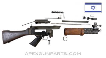 Israeli FAL Light Rifle Parts Kit, Wood Stock, Early, 7.62X51 NATO *Good*