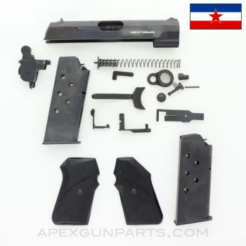 Zastava M67 / M70 Pistol Parts Kit w/ Original Box & 2 7rd Magazines, 9mm Kratak (.380ACP) *Used*