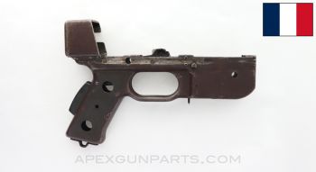 French MAT-49 Project Lower Receiver, Stripped, Missing Stock Guide, Crushed Center Support *Poor*