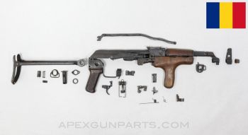 Romanian M65 AK-47 Underfolder Parts Kit, Reverse Wood Foregrip, Non-Matching, 7.62x39 *Good*