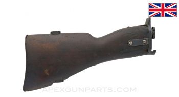 1914 Lewis Gun Buttstock, w/ Tang, Oiler and Butt Plate *Good* 