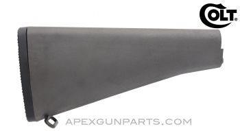 Colt AR-15 / M16A2 Buttstock w/Buttplate Assembly & Sling Swivel, Dark Gray Polymer *NEW* 