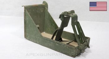 M23 .50cal Ammo Can Holder, Steel, Green Painted *Good* 