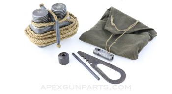 Mosin Cleaning Set, with Oil Bottle, Pull Through and Pouch *Good*
