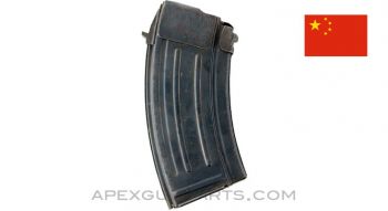 Chinese Type 63 / 68 AK-47 Magazine, 20rd Blued Steel, 7.62x39, *Very Good* 