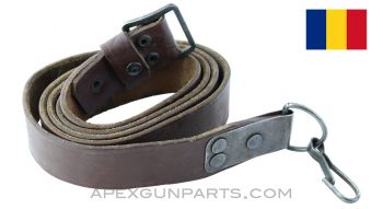 Romanian AK47 Leather Sling, *G to VG*