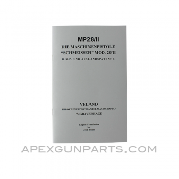 MP 28/II Operator's Manual, Translation From Original, Paperback, *NEW*