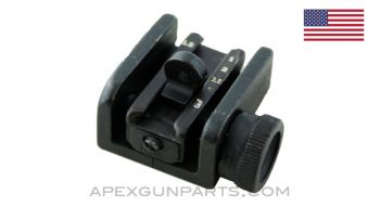 M1/M2 Carbine Rear Sight Assembly, Milled *Very Good*