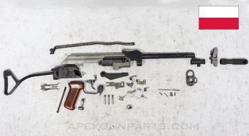 Polish Tantal WZ.88 AK-74 Side Folding Parts Kit, Burst Fire FCG, No Handguards, 5.45X39 *Very Good* 
