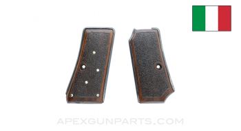 Beretta 1934/1935 Grips, Left & Right, Custom Pattern, Rhinestone Inlaid, Wood *Good*